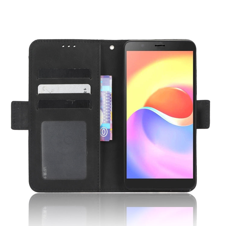 For ZTE Blade A32 Skin Feel Calf Texture Card Slots Leather Phone Case