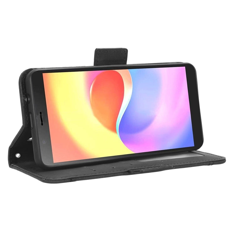 For ZTE Blade A32 Skin Feel Calf Texture Card Slots Leather Phone Case