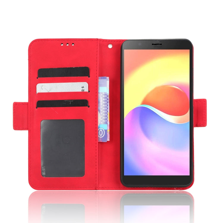 For ZTE Blade A32 Skin Feel Calf Texture Card Slots Leather Phone Case