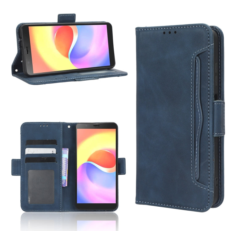 For ZTE Blade A32 Skin Feel Calf Texture Card Slots Leather Phone Case