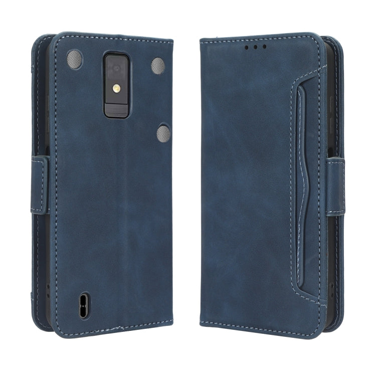 For ZTE Blade A32 Skin Feel Calf Texture Card Slots Leather Phone Case