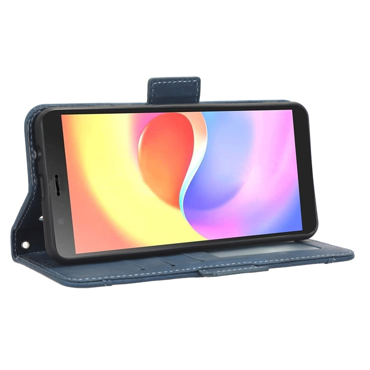 For ZTE Blade A32 Skin Feel Calf Texture Card Slots Leather Phone Case