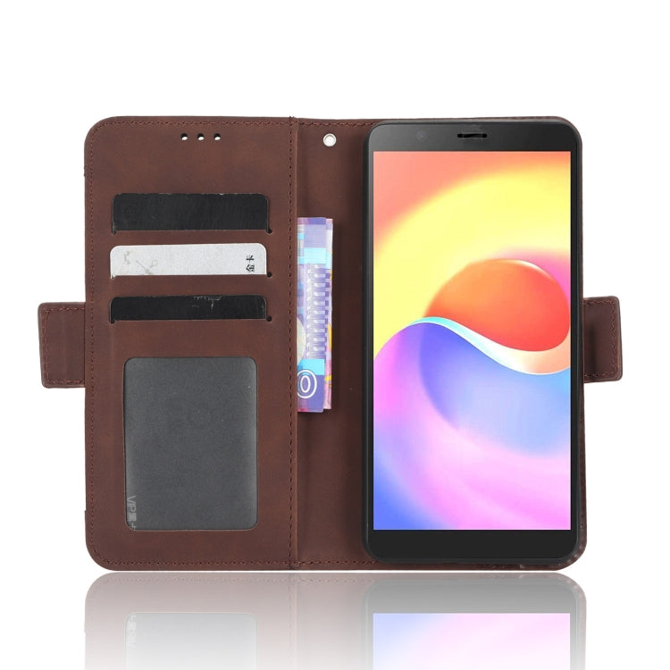 For ZTE Blade A32 Skin Feel Calf Texture Card Slots Leather Phone Case