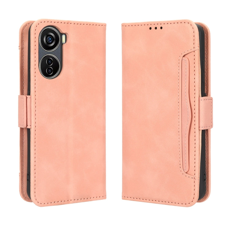 For ZTE Blade V40 Design Skin Feel Calf Texture Card Slots Leather Phone Case
