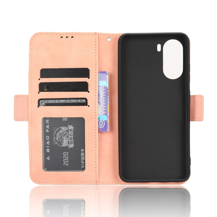 For ZTE Blade V40 Design Skin Feel Calf Texture Card Slots Leather Phone Case