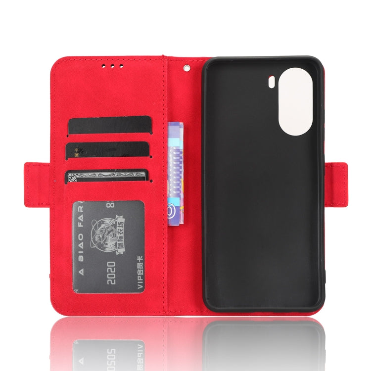 For ZTE Blade V40 Design Skin Feel Calf Texture Card Slots Leather Phone Case