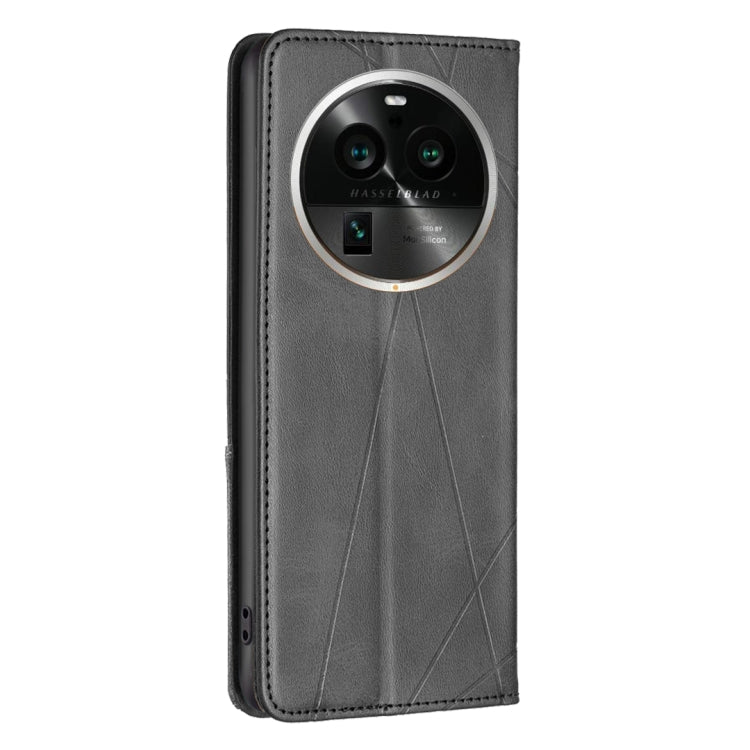 For OPPO Find X6 Pro 5G Prismatic Invisible Magnetic Leather Phone Case