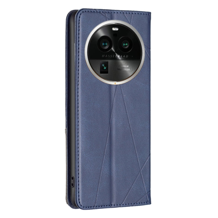 For OPPO Find X6 Pro 5G Prismatic Invisible Magnetic Leather Phone Case