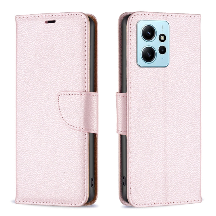 For Xiaomi Redmi Note 12 4G Global Litchi Texture Pure Color Leather Phone Case