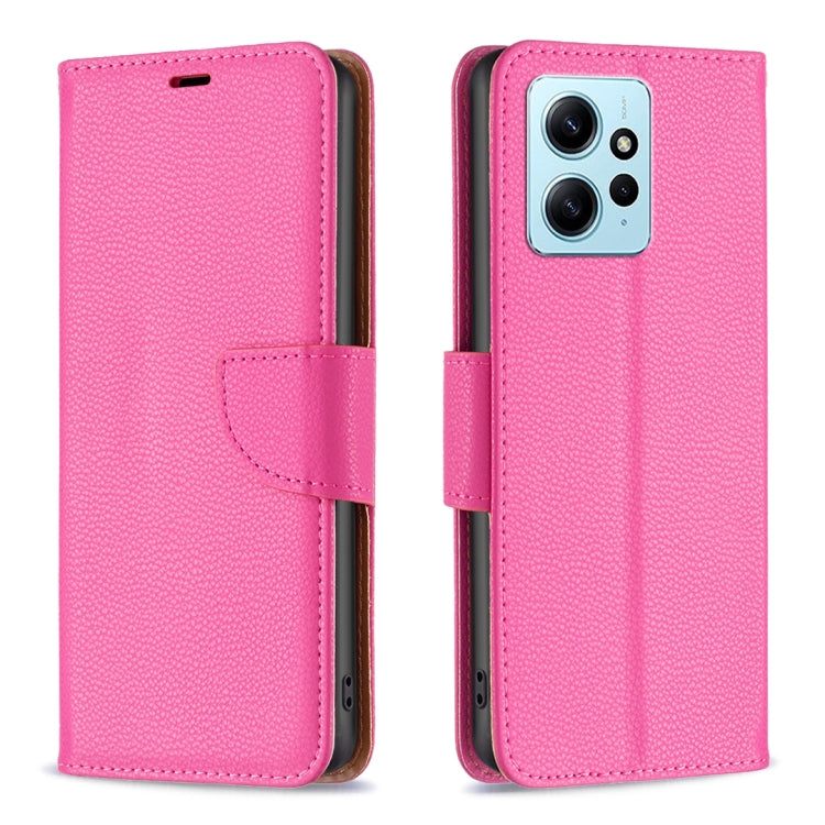 For Xiaomi Redmi Note 12 4G Global Litchi Texture Pure Color Leather Phone Case