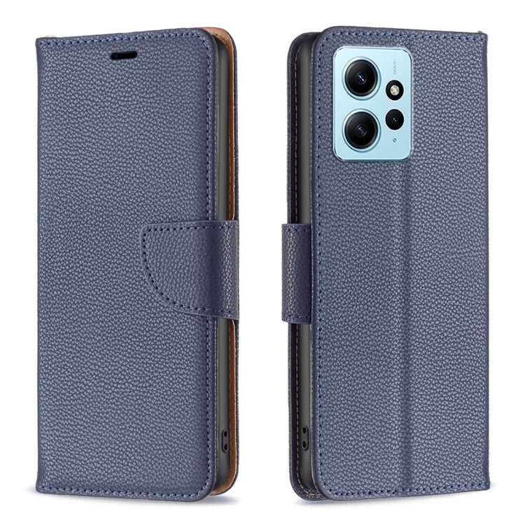For Xiaomi Redmi Note 12 4G Global Litchi Texture Pure Color Leather Phone Case
