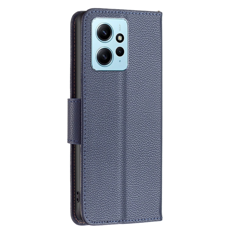 For Xiaomi Redmi Note 12 4G Global Litchi Texture Pure Color Leather Phone Case