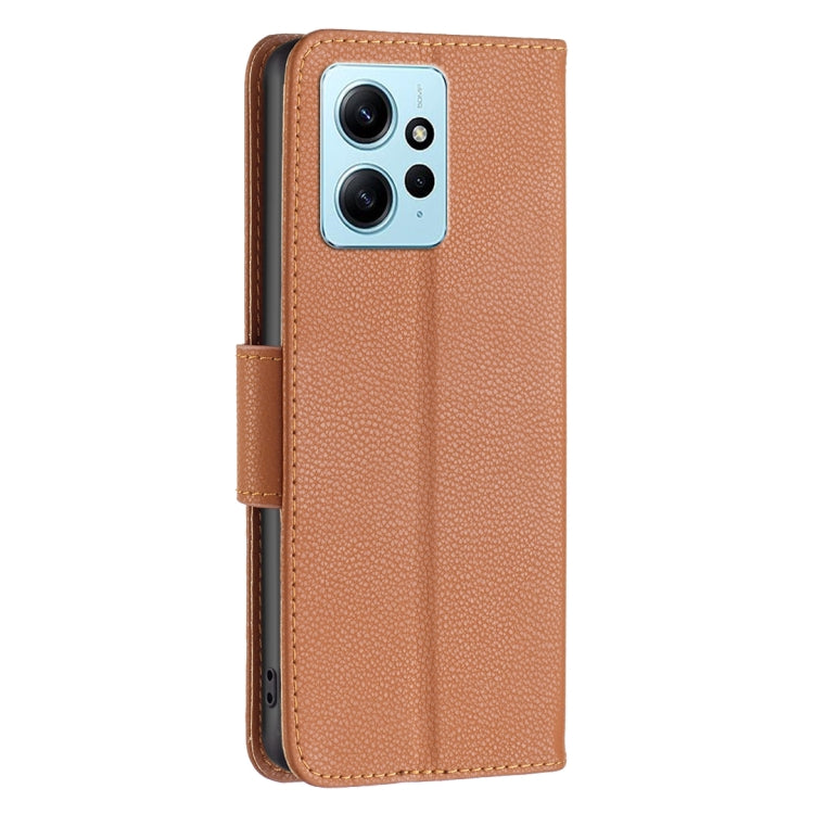 For Xiaomi Redmi Note 12 4G Global Litchi Texture Pure Color Leather Phone Case