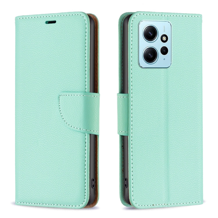 For Xiaomi Redmi Note 12 4G Global Litchi Texture Pure Color Leather Phone Case