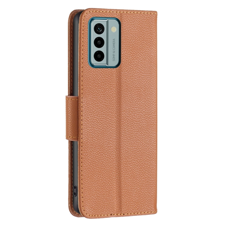 For Nokia G22 Litchi Texture Pure Color Leather Phone Case