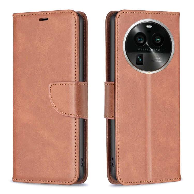 For OPPO Find X6 Pro 5G Lambskin Texture Leather Phone Case