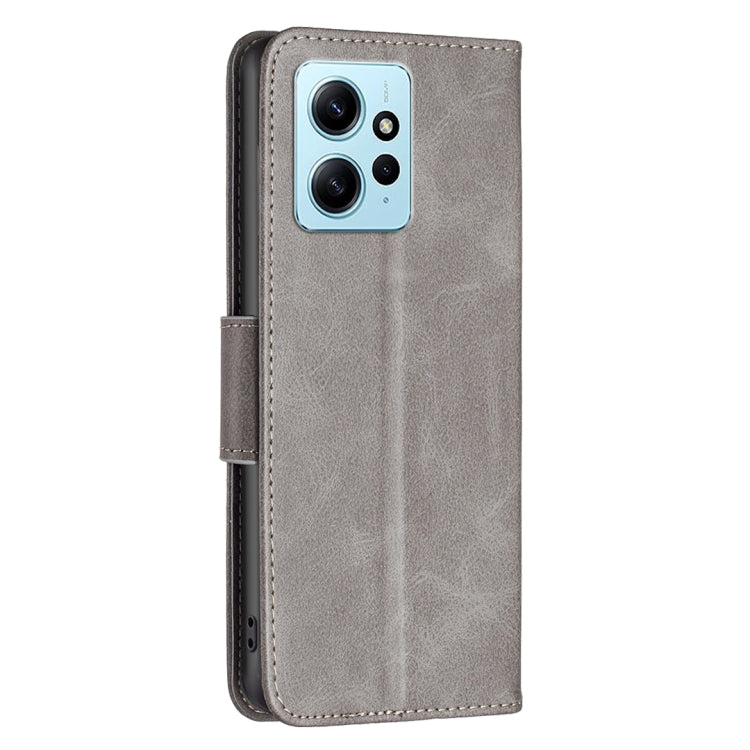 For Xiaomi Redmi Note 12 4G Global Lambskin Texture Leather Phone Case