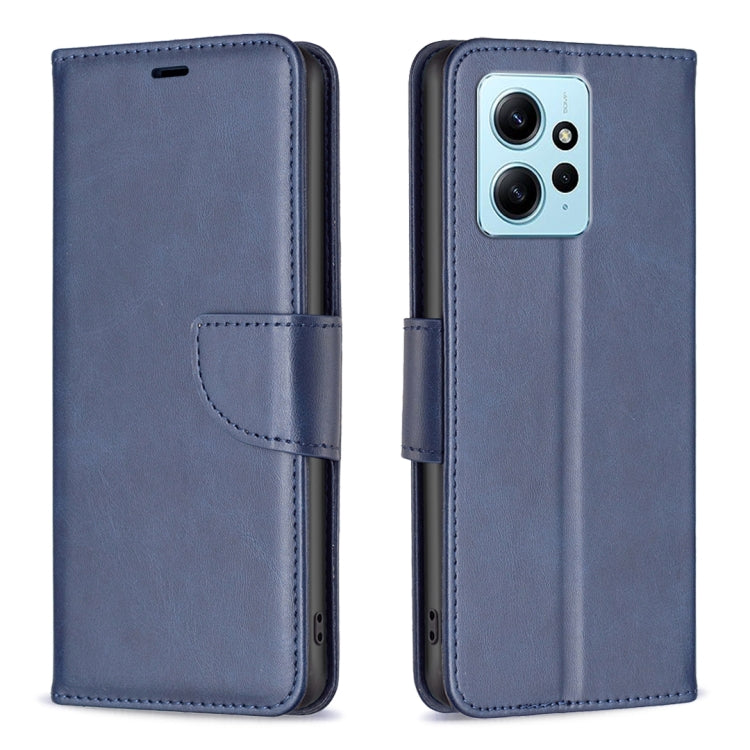 For Xiaomi Redmi Note 12 4G Global Lambskin Texture Leather Phone Case