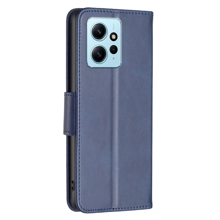 For Xiaomi Redmi Note 12 4G Global Lambskin Texture Leather Phone Case