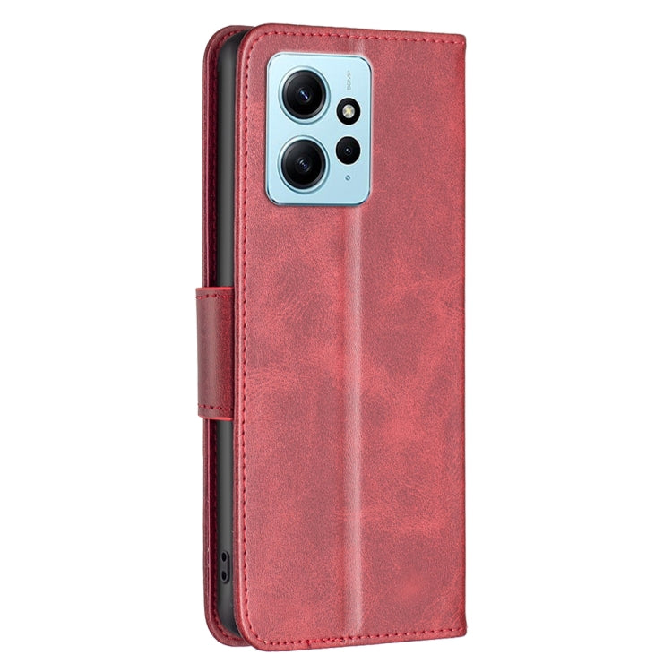 For Xiaomi Redmi Note 12 4G Global Lambskin Texture Leather Phone Case