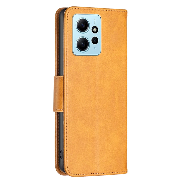 For Xiaomi Redmi Note 12 4G Global Lambskin Texture Leather Phone Case