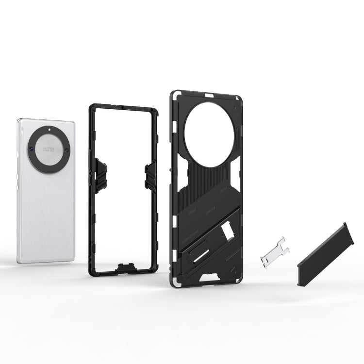 For Honor X9a/X40 5G/Magic5 Lite Punk Armor PC + TPU Phone Case with Holder