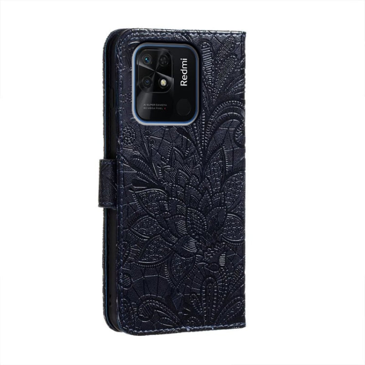 For Xiaomi Redmi 10C Lace Flower Embossing Flip Leather Phone Case