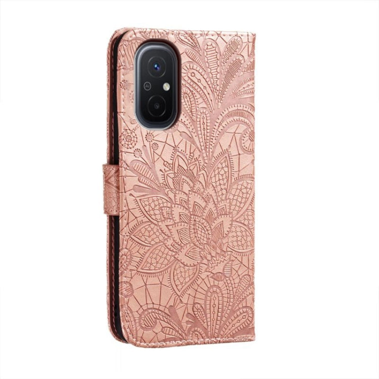For Xiaomi Redmi 12C Lace Flower Embossing Flip Leather Phone Case