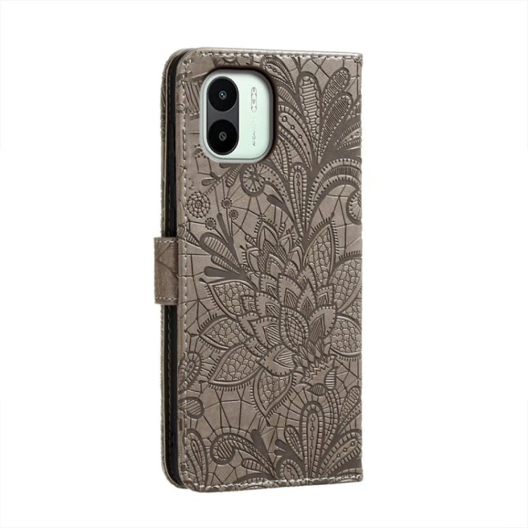 For Xiaomi Redmi A1 Lace Flower Embossing Flip Leather Phone Case