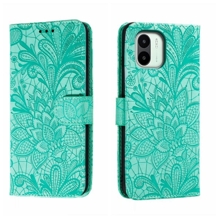 For Xiaomi Redmi A1 Lace Flower Embossing Flip Leather Phone Case