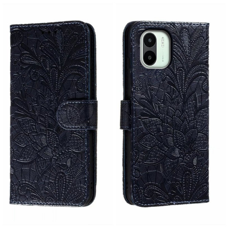 For Xiaomi Redmi A1 Lace Flower Embossing Flip Leather Phone Case
