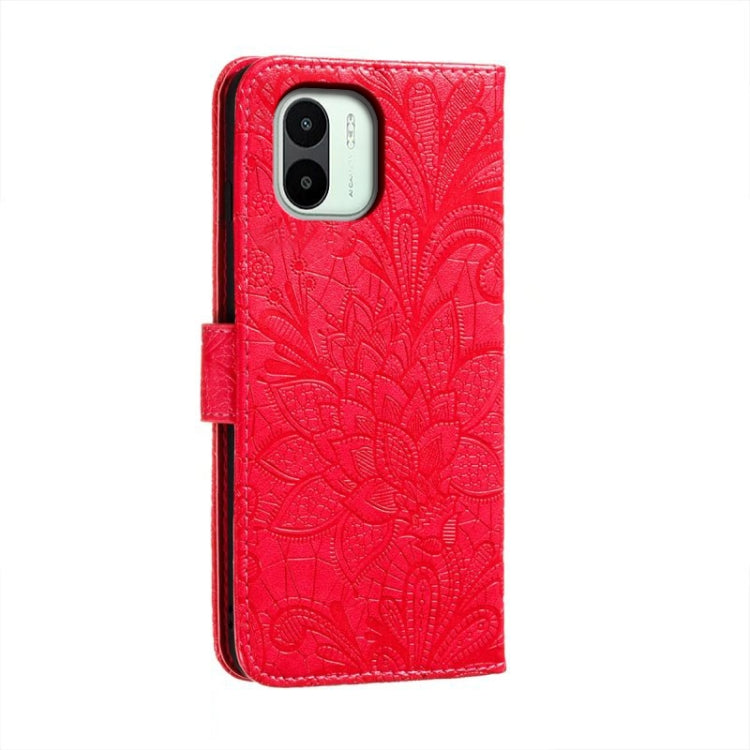 For Xiaomi Redmi A1 Lace Flower Embossing Flip Leather Phone Case