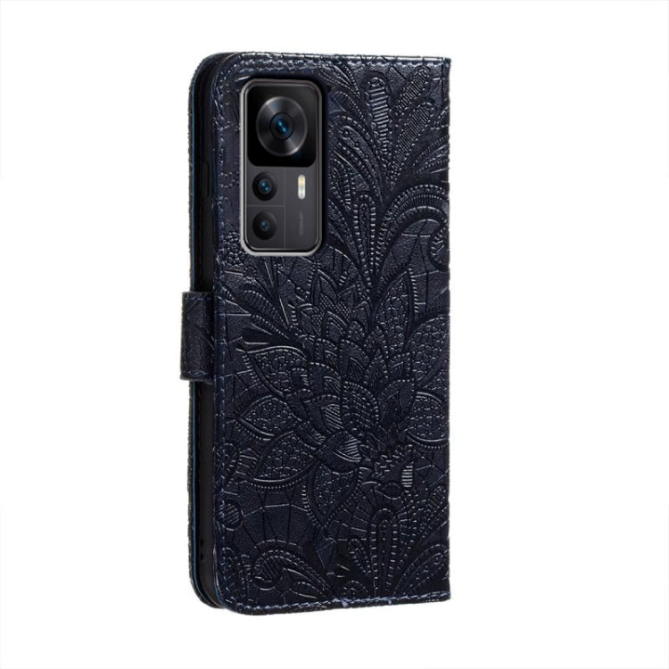 For Xiaomi Redmi K50 Ultra Lace Flower Embossing Flip Leather Phone Case
