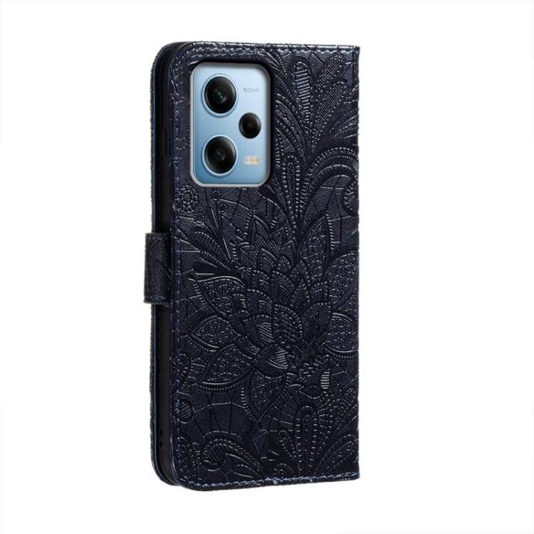 For Xiaomi Redmi Note 12 Pro Lace Flower Embossing Flip Leather Phone Case