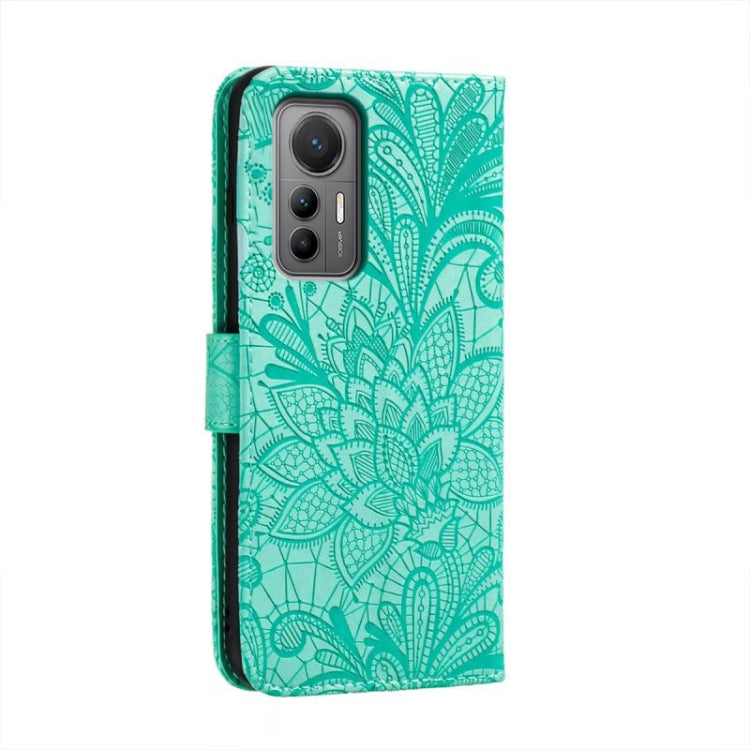For Xiaomi 12 Lite Lace Flower Embossing Flip Leather Phone Case