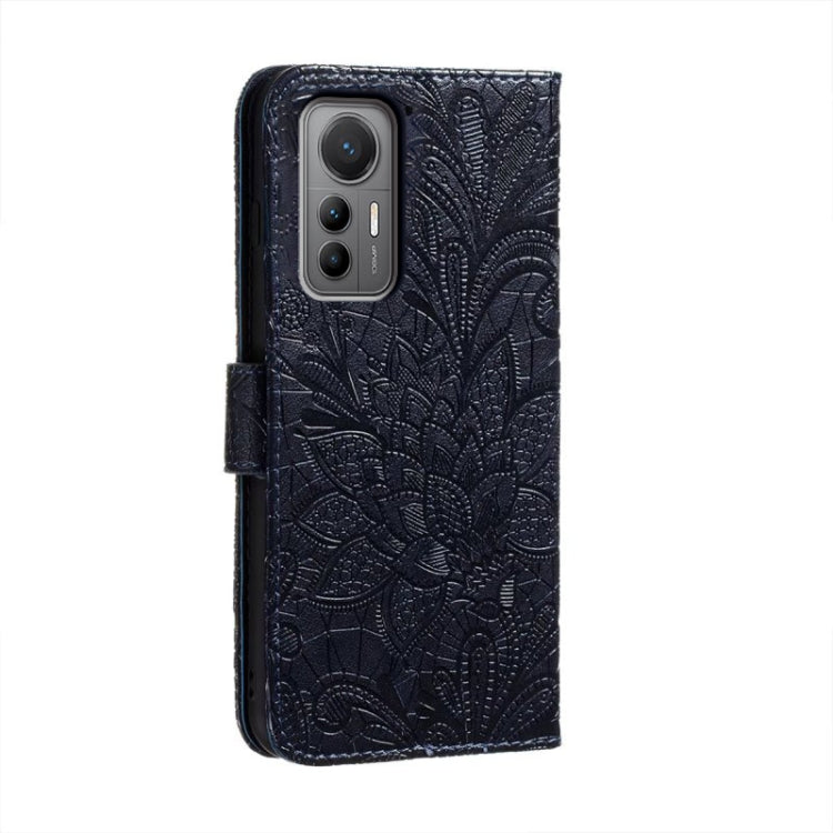 For Xiaomi 12 Lite Lace Flower Embossing Flip Leather Phone Case