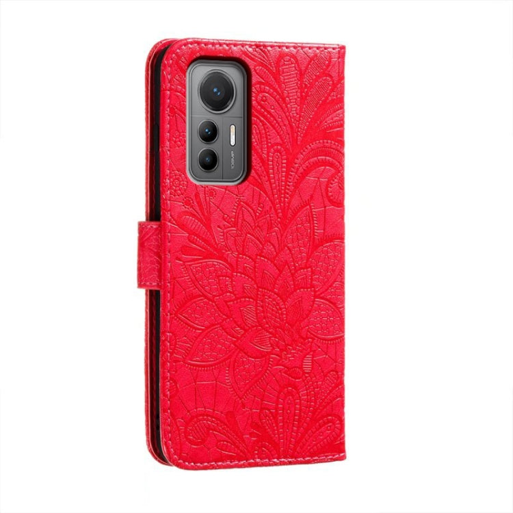 For Xiaomi 12 Lite Lace Flower Embossing Flip Leather Phone Case