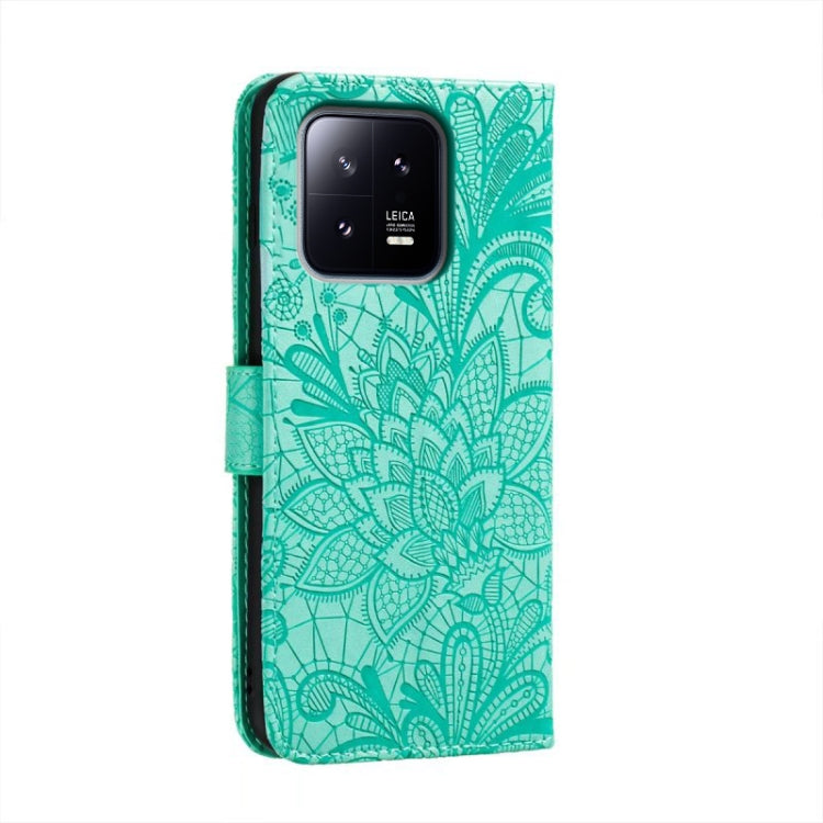 For Xiaomi 13 Lace Flower Embossing Flip Leather Phone Case