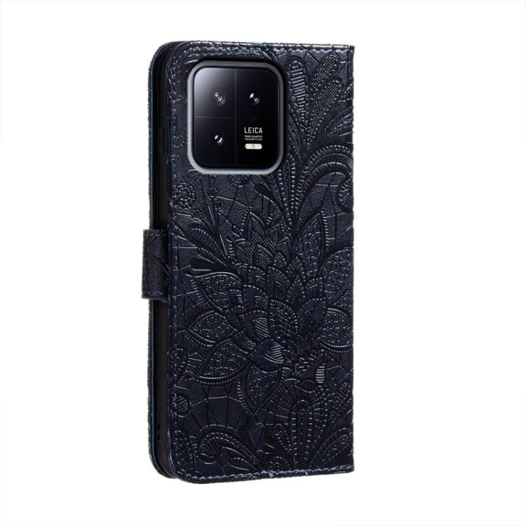 For Xiaomi 13 Lace Flower Embossing Flip Leather Phone Case