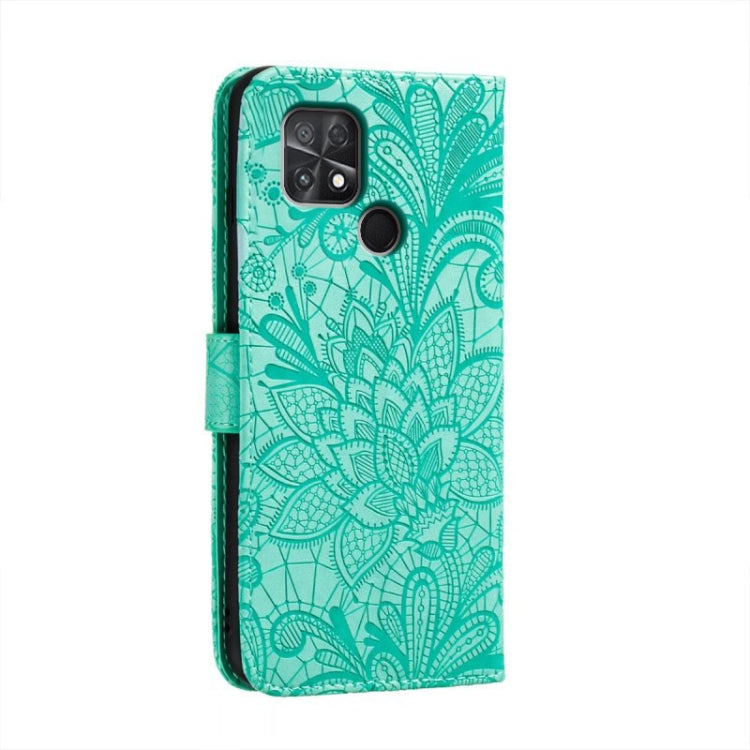 For Xiaomi Poco C40 Lace Flower Embossing Flip Leather Phone Case