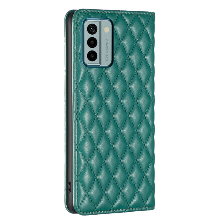 For Nokia G22 Diamond Lattice Magnetic Leather Flip Phone Case