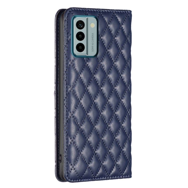 For Nokia G22 Diamond Lattice Magnetic Leather Flip Phone Case