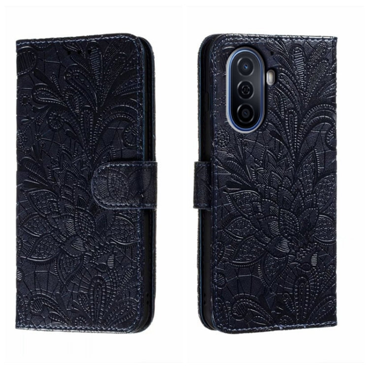 For Huawei Enjoy 50 Lace Flower Embossing Flip Leather Phone Case