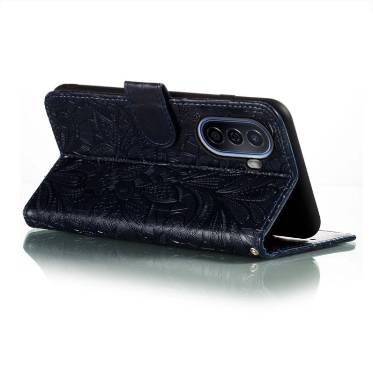 For Huawei Enjoy 50 Lace Flower Embossing Flip Leather Phone Case