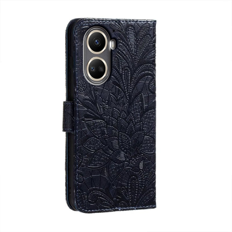 For Huawei nova 10 SE Lace Flower Embossing Flip Leather Phone Case