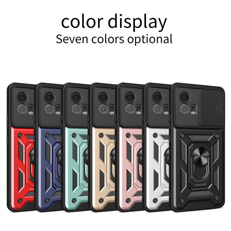 For Motorola Moto G72 Sliding Camera Cover Design TPU+PC Phone Case
