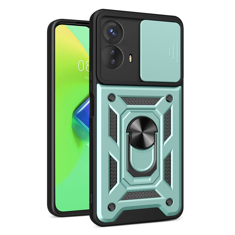 For Motorola Moto G73 5G Sliding Camera Cover Design TPU+PC Phone Case