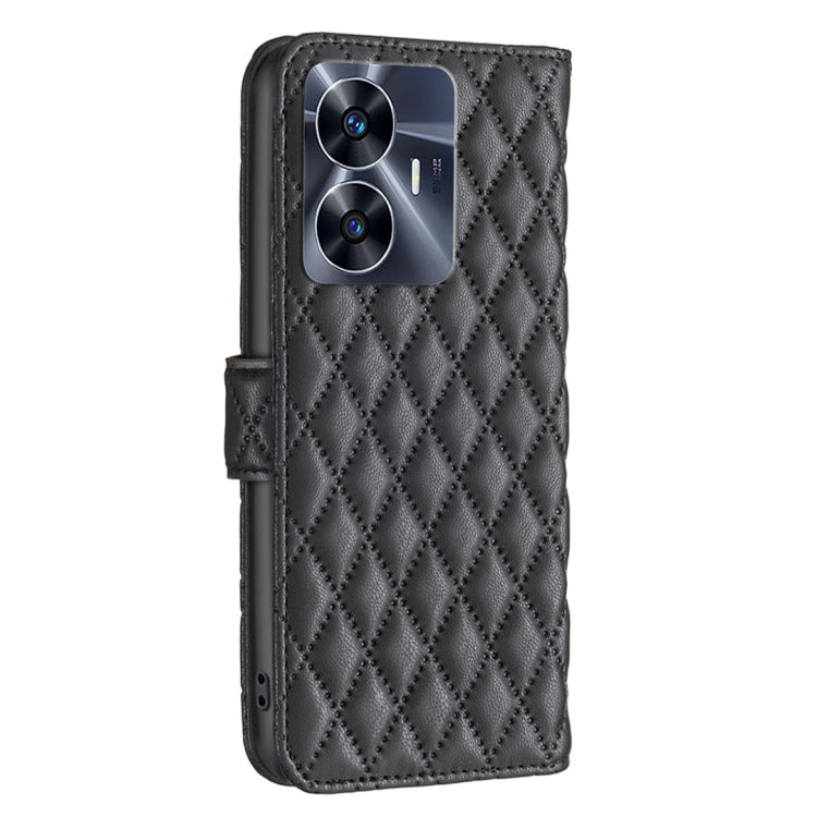 For Realme C55 Diamond Lattice Wallet Leather Flip Phone Case