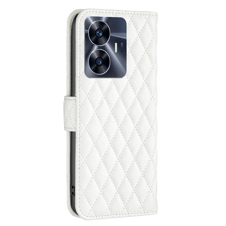 For Realme C55 Diamond Lattice Wallet Leather Flip Phone Case