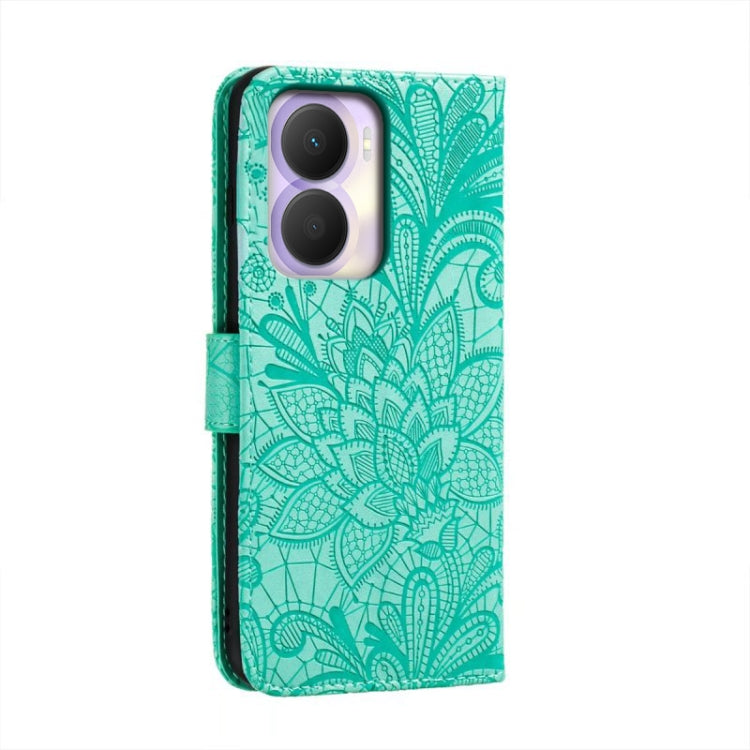 For Honor Play 40 Plus Lace Flower Embossing Flip Leather Phone Case